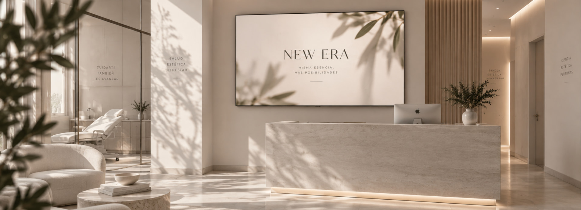 Interior renovado de una clínica tras el rebranding